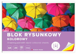 BLOK RYSUNKOWY A4 20 KARTEK KOLOR , INTERDRUK