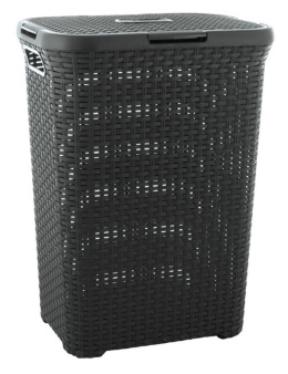 KOSZ NA PRANIE RATTAN 60 L. SZARY , CURVER