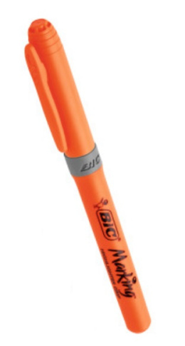 ZAKREŚLACZ HIGHLIGHTER GRIP POMARAŃCZOWY , BIC