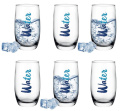 ZESTAW 6 SZTUK SZKLANEK WYSOKICH 320 ml. WATER , GLASMARK